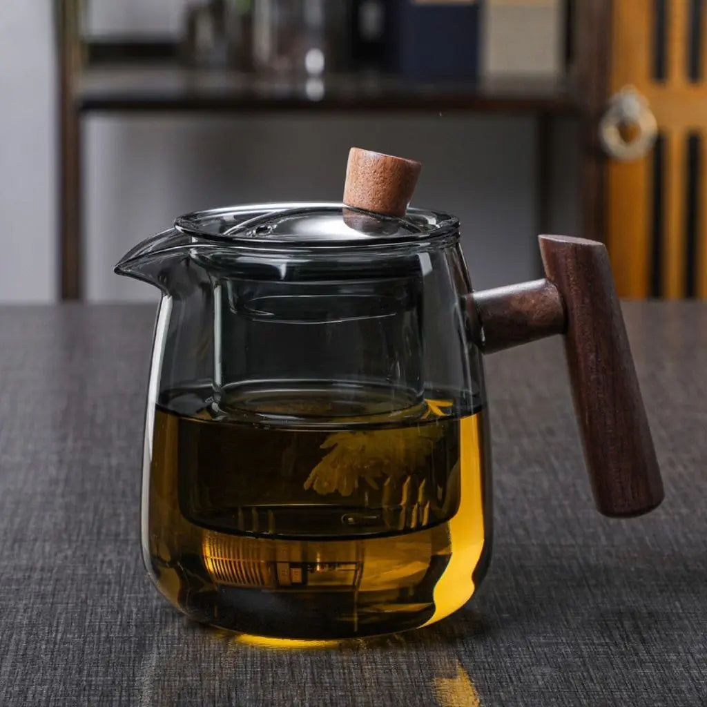 Elegant Glass Teapot with Detachable Infuser | 550ml Capacity for Effortless Brewing 2