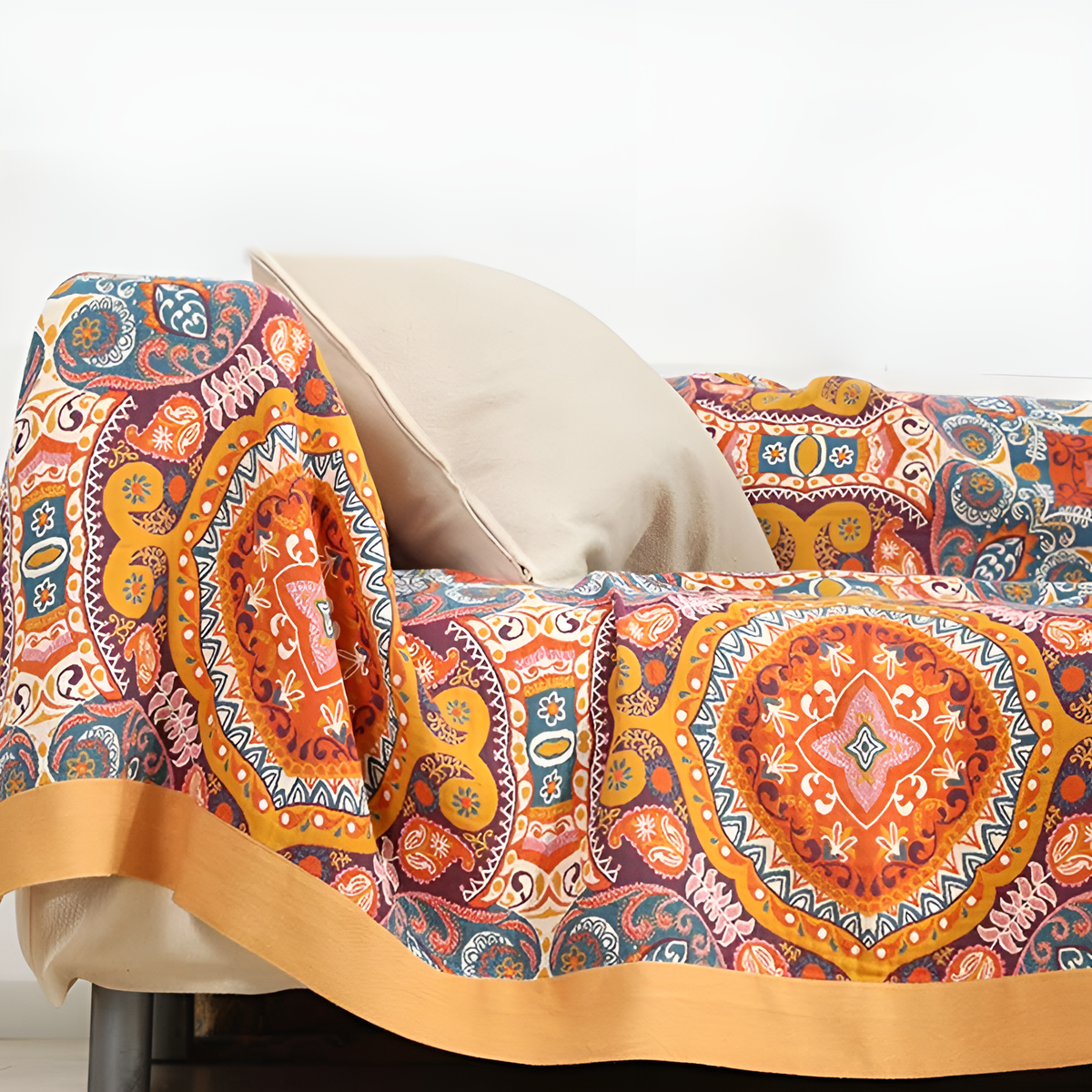 Reversible Cooling Blanket with Cotton Fibers | Moisture-Wicking Design for Comfortable Sleep 5