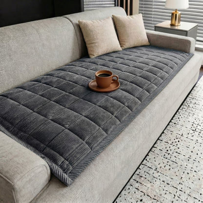 Quilted Couch Cover Mat with Non-Slip Design | Elegant Protector for Pets