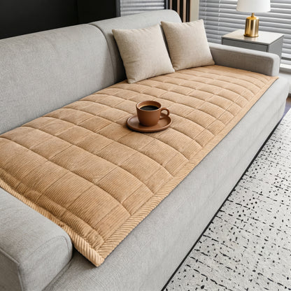Quilted Couch Cover Mat with Non-Slip Design | Elegant Protector for Pets