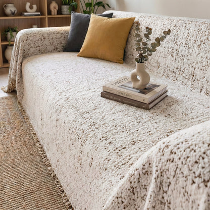 Nordic Speckle Reversible Sofa Cover with Non-Slip Backing