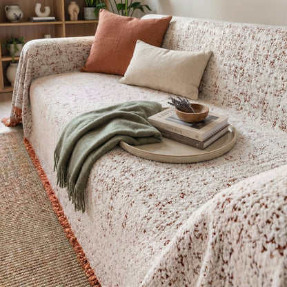 Nordic Speckle Reversible Sofa Cover with Non-Slip Backing