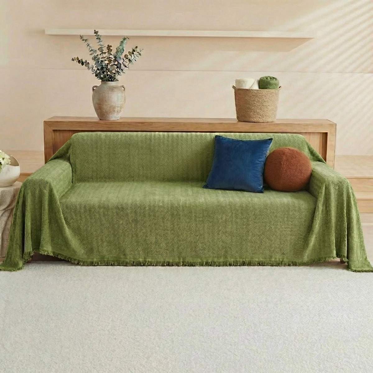 Couch Cover with Pet-Friendly Design & Water-Resistant Fabric for Stylish Protection