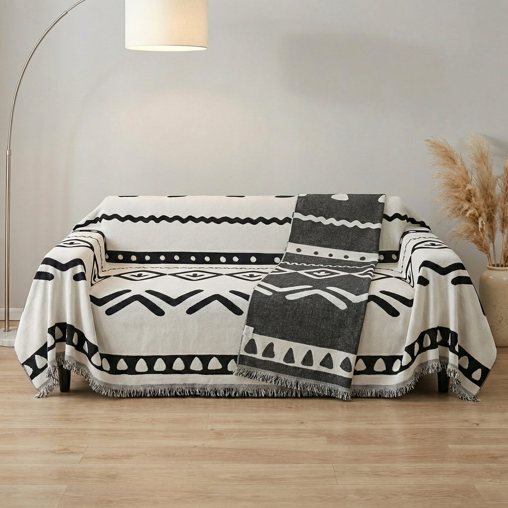 Reversible Couch Cover with Non-Slip Design | Pet-Friendly Chenille for Stylish Comfort