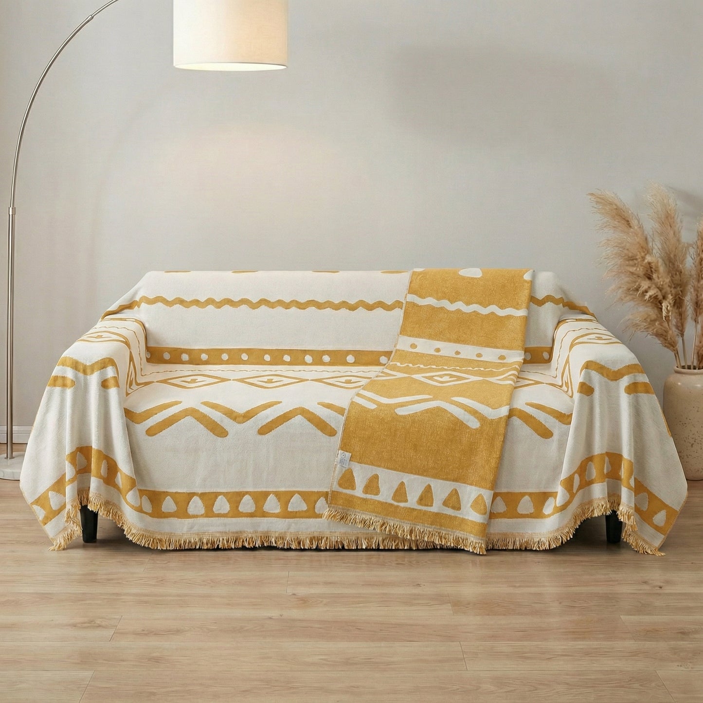 Reversible Couch Cover with Non-Slip Design | Pet-Friendly Chenille for Stylish Comfort