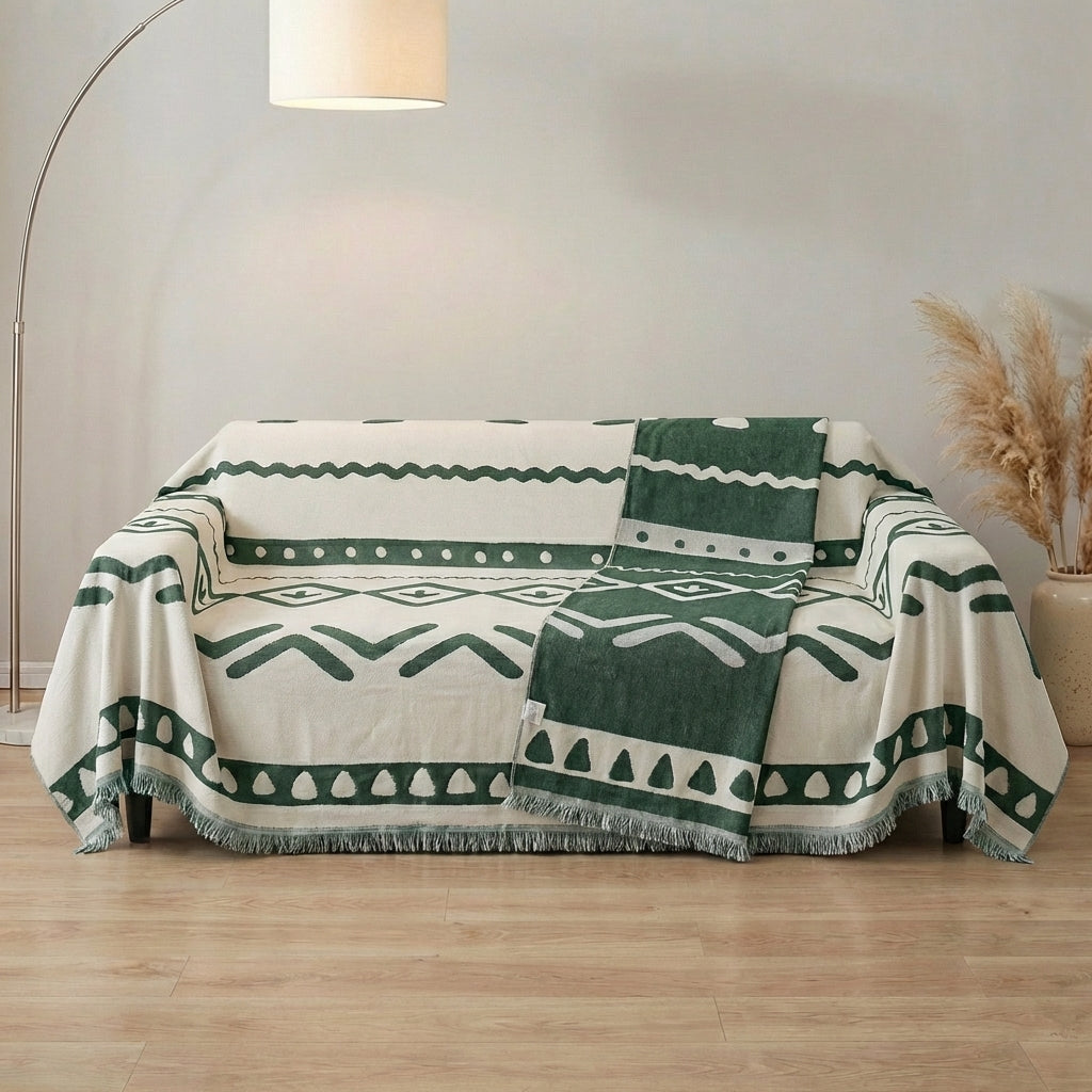 Reversible Couch Cover with Non-Slip Design | Pet-Friendly Chenille for Stylish Comfort