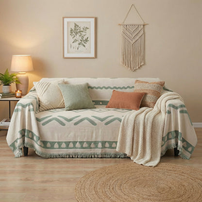 Reversible Couch Cover with Non-Slip Design | Pet-Friendly Chenille for Stylish Comfort