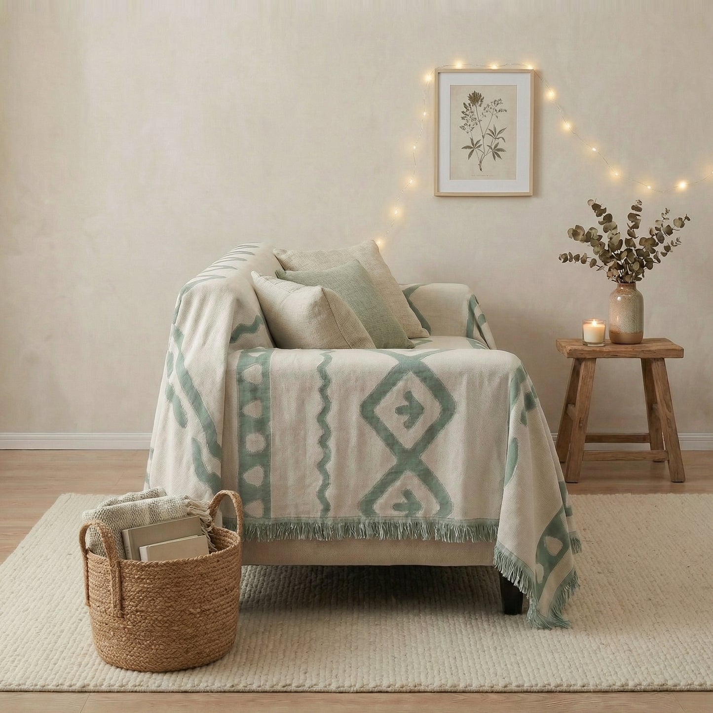 Reversible Couch Cover with Non-Slip Design | Pet-Friendly Chenille for Stylish Comfort