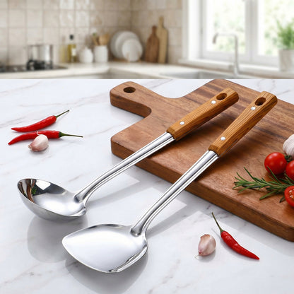 Kitchen Set with Ergonomic Handles & Durable Stainless Steel
