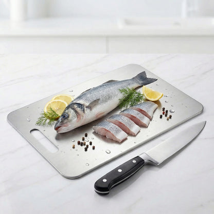 Stainless Steel Cutting Board with Antibacterial Surface
