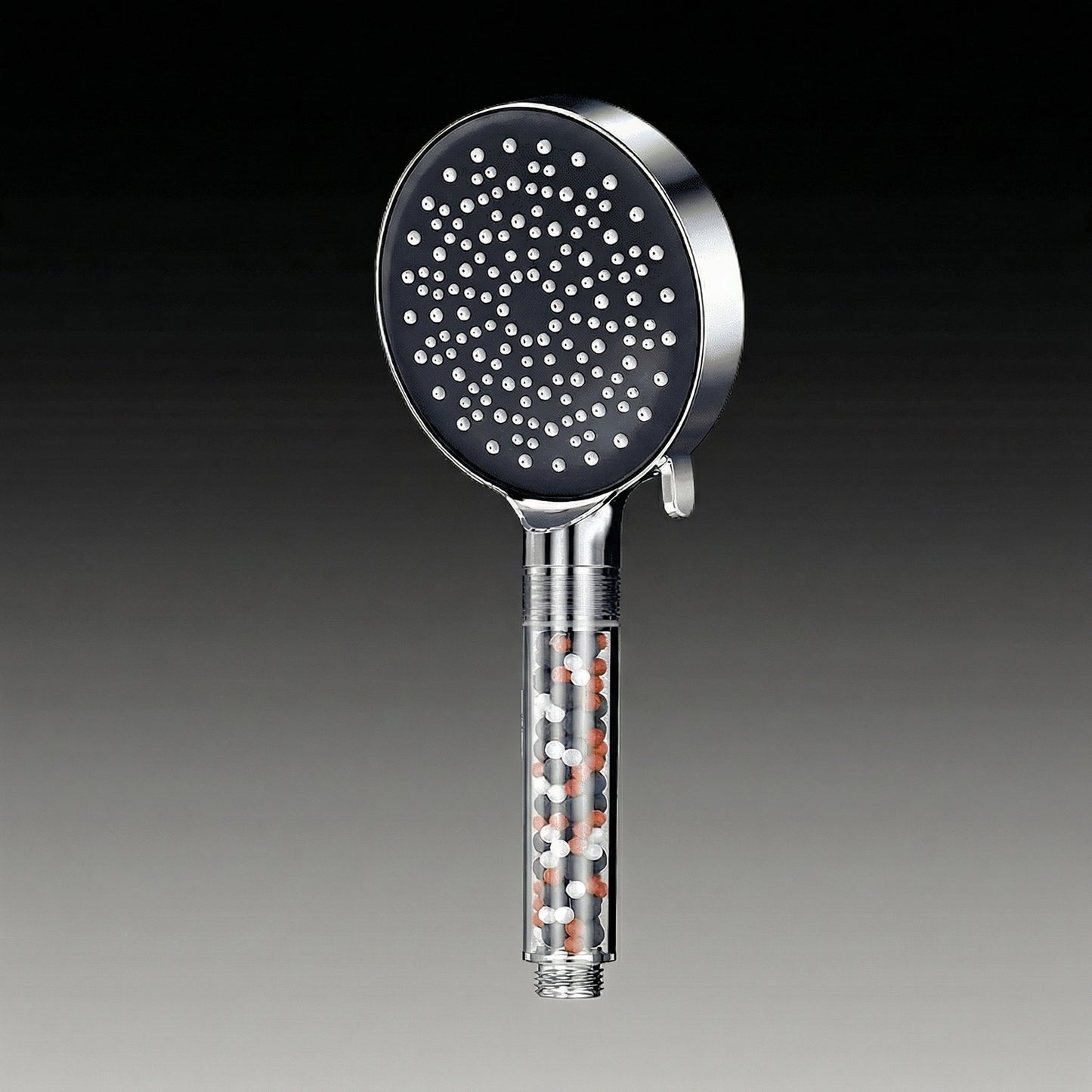 Water-Saving Rain Shower Head with Microhole Spray and Mineral Filtration