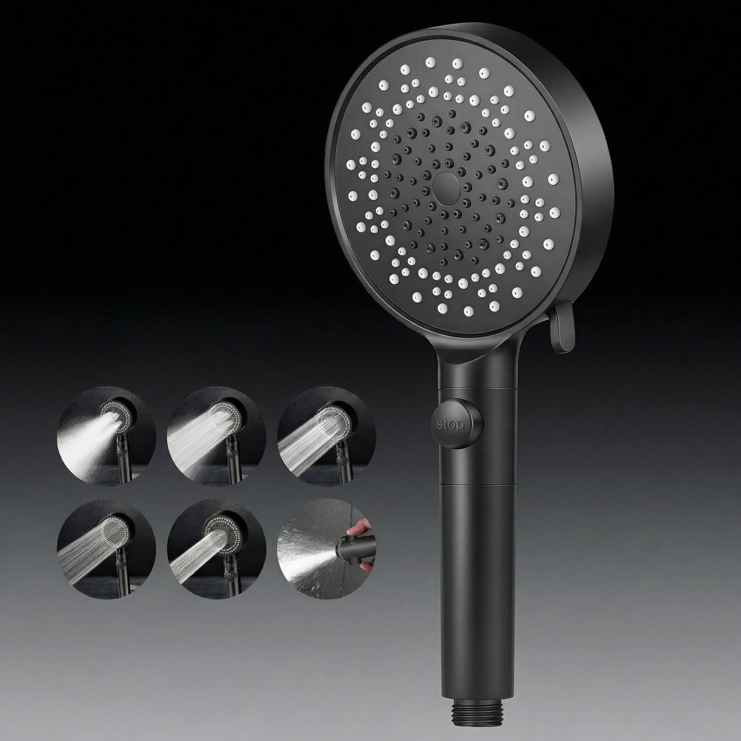 High Pressure Shower Head with 5 Modes & Eco-Friendly Design