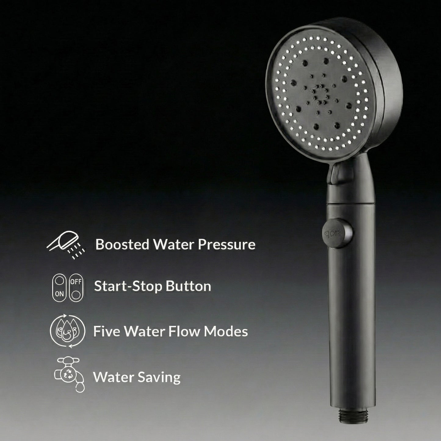 High Pressure Shower Head with 5 Modes & Eco-Friendly Design