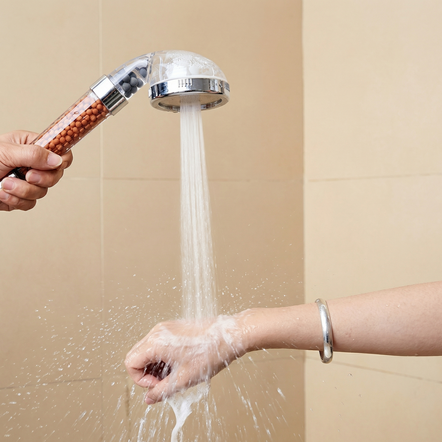 High Pressure Shower Head with 3 Spray Modes and Filtered Design