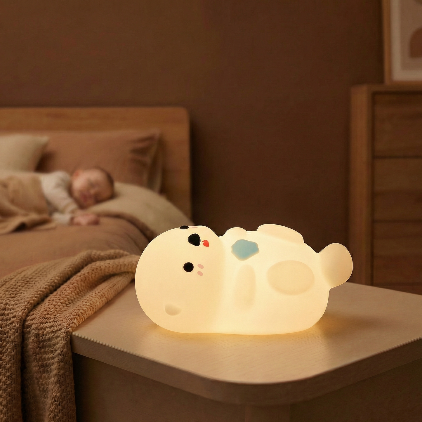 Otter Rechargeable LED Night Light with Tap Control