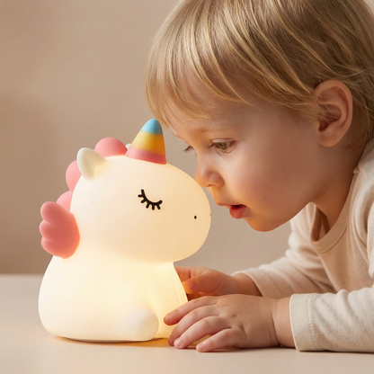 Unicorn Rechargeable LED Night Light with Tap Control