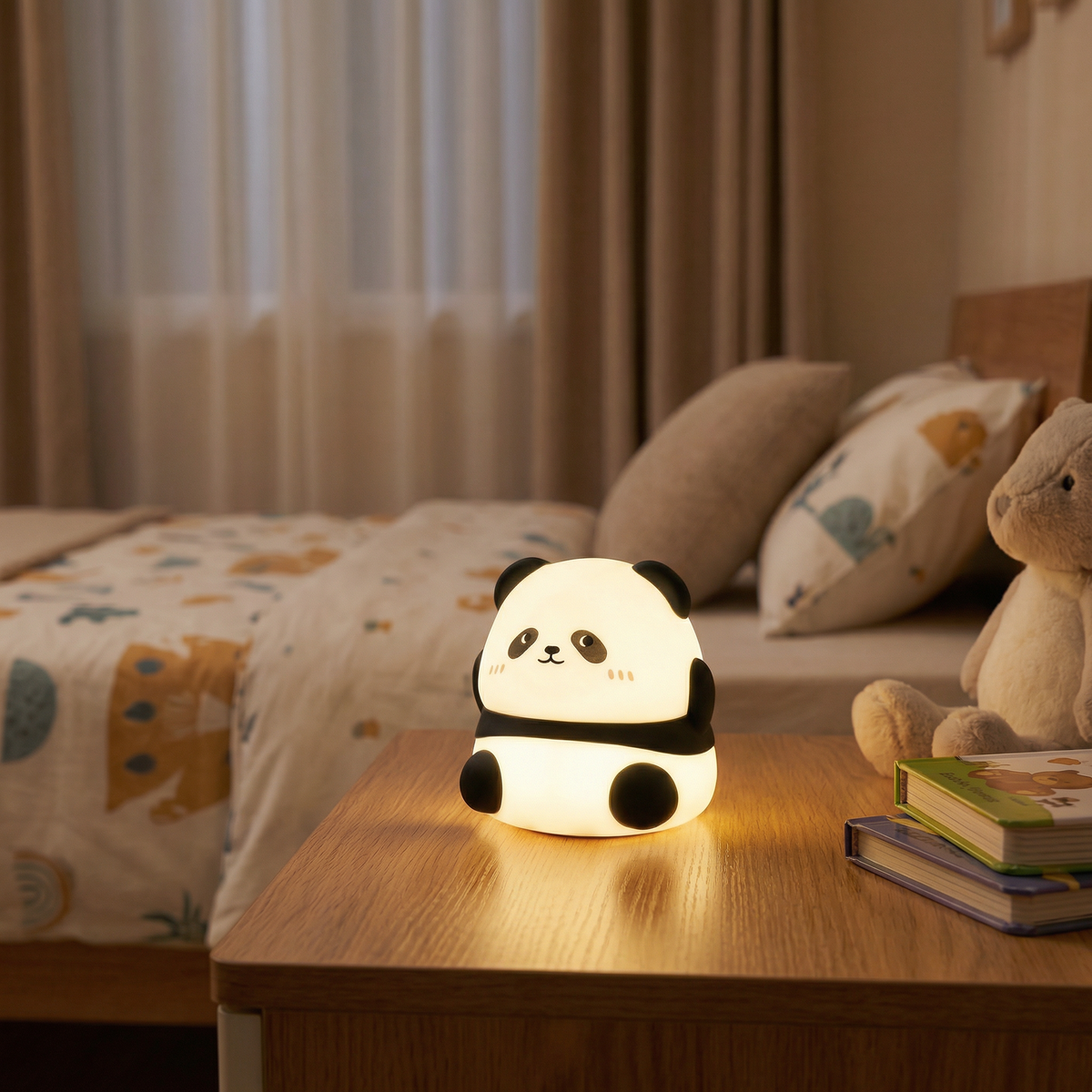 Cozy Panda | LED Night Light with Soft Glow & Rechargeable Battery