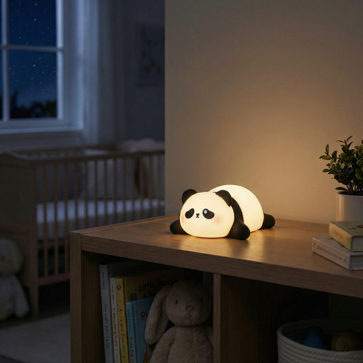 Cozy Panda | LED Night Light with Soft Glow & Rechargeable Battery