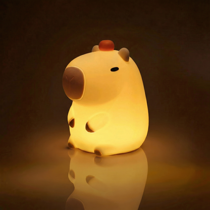 Capybara Rechargeable LED Night Light with Timer