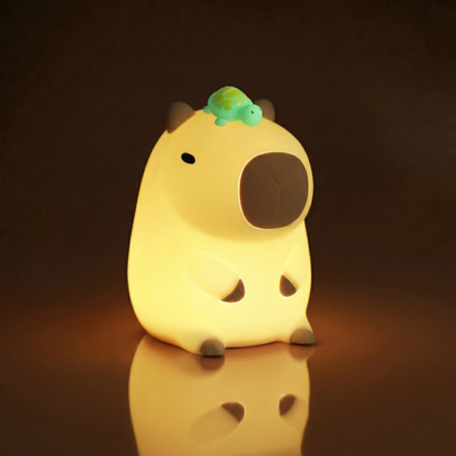 Capybara Rechargeable LED Night Light with Timer