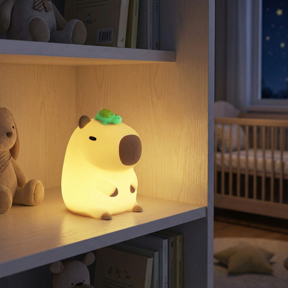 Capybara Rechargeable LED Night Light with Timer