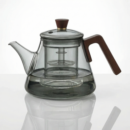 Elegant Glass Teapot with Removable Infuser | Heat-Resistant Design for Perfect Tea Brewing