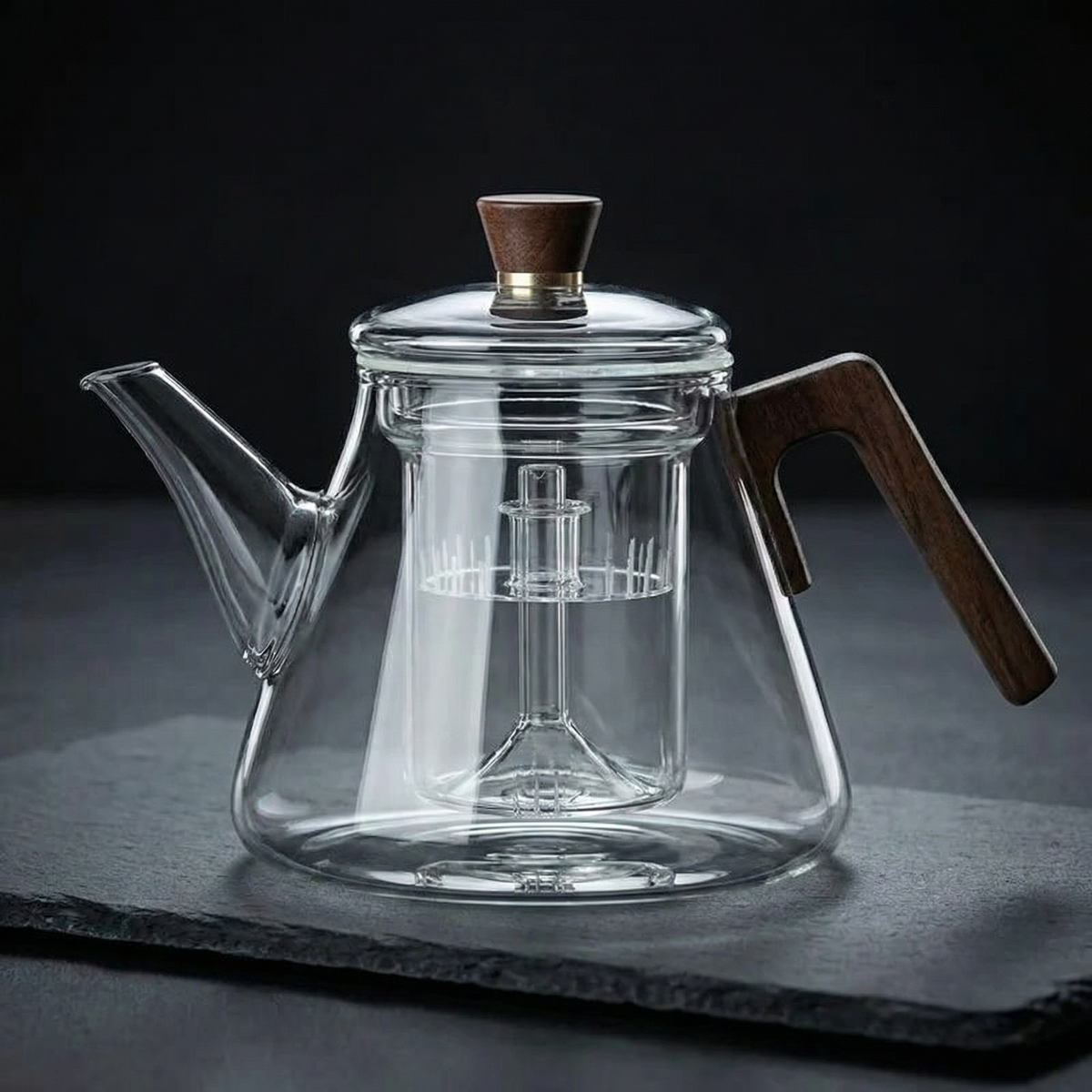 Elegant Glass Teapot with Removable Infuser | Heat-Resistant Design for Perfect Tea Brewing