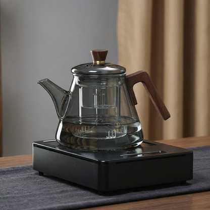 Elegant Glass Teapot with Removable Infuser | Heat-Resistant Design for Perfect Tea Brewing