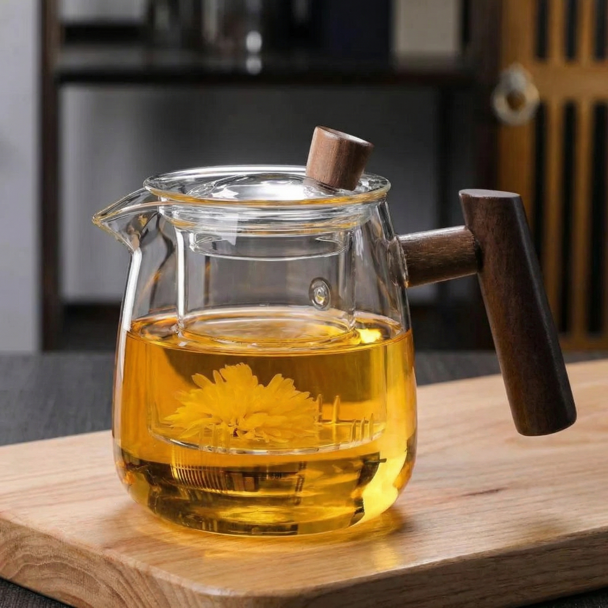 Elegant Glass Teapot with Detachable Infuser | 550ml Capacity for Effortless Brewing