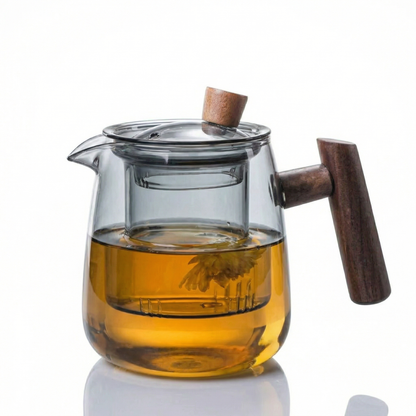 Elegant Glass Teapot with Detachable Infuser | 550ml Capacity for Effortless Brewing