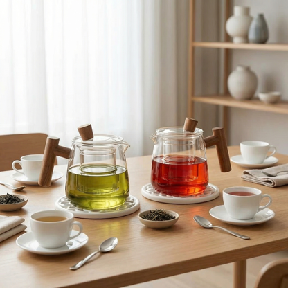 Elegant Glass Teapot with Detachable Infuser | 550ml Capacity for Effortless Brewing