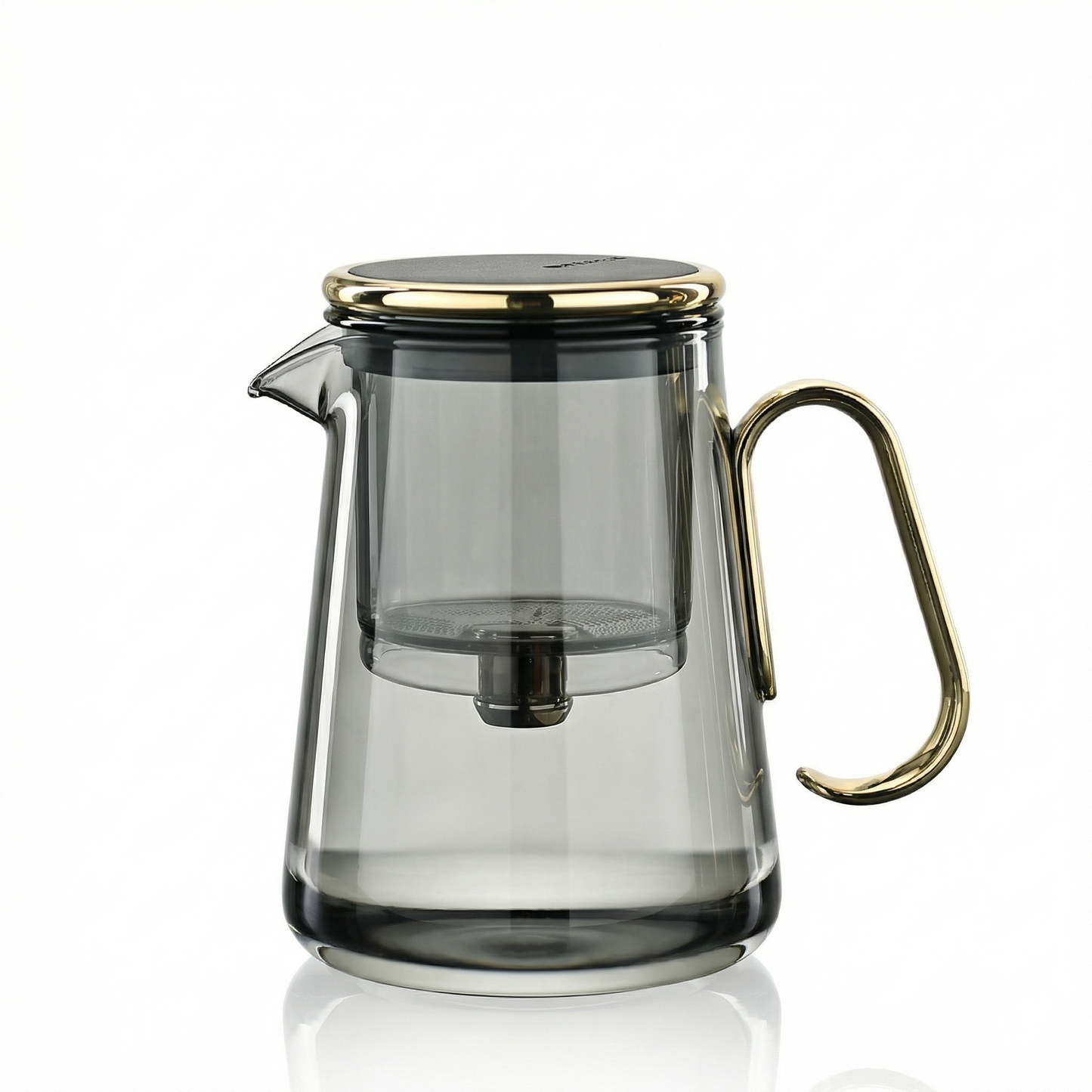 Magnetic Glass Teapot with Tea Release Switch | Compact Design for Effortless Brewing