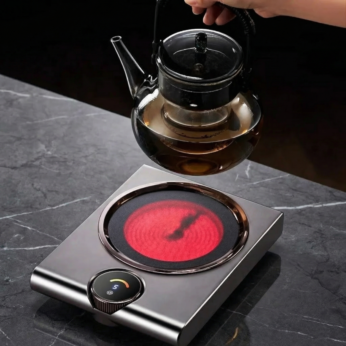 Electric Ceramic Hot Plate with Rapid Heating & Touch Controls