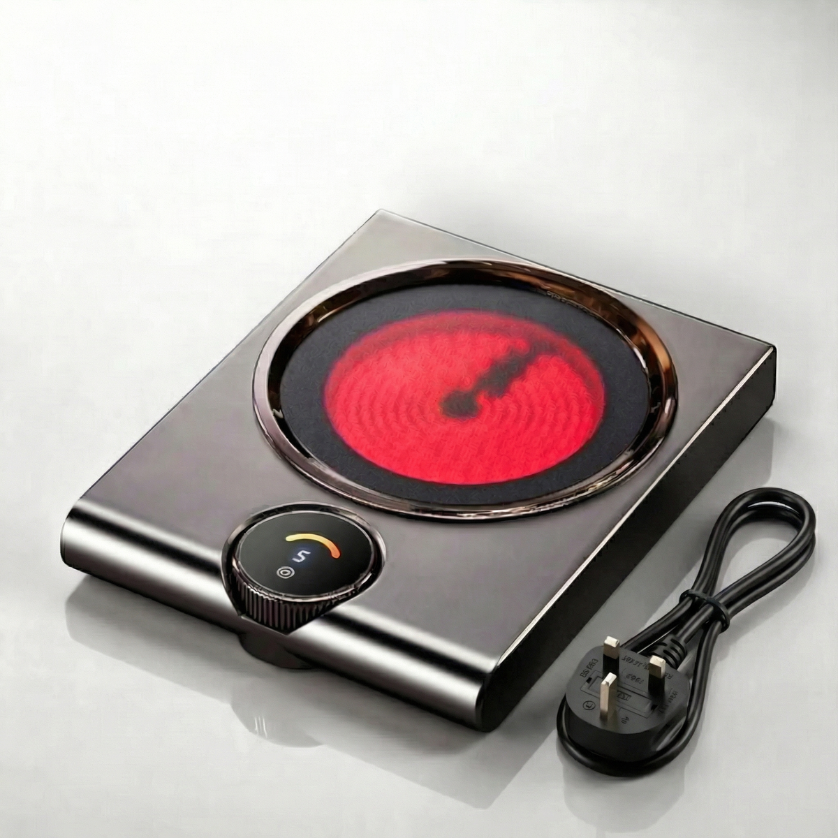 Electric Ceramic Hot Plate with Rapid Heating & Touch Controls