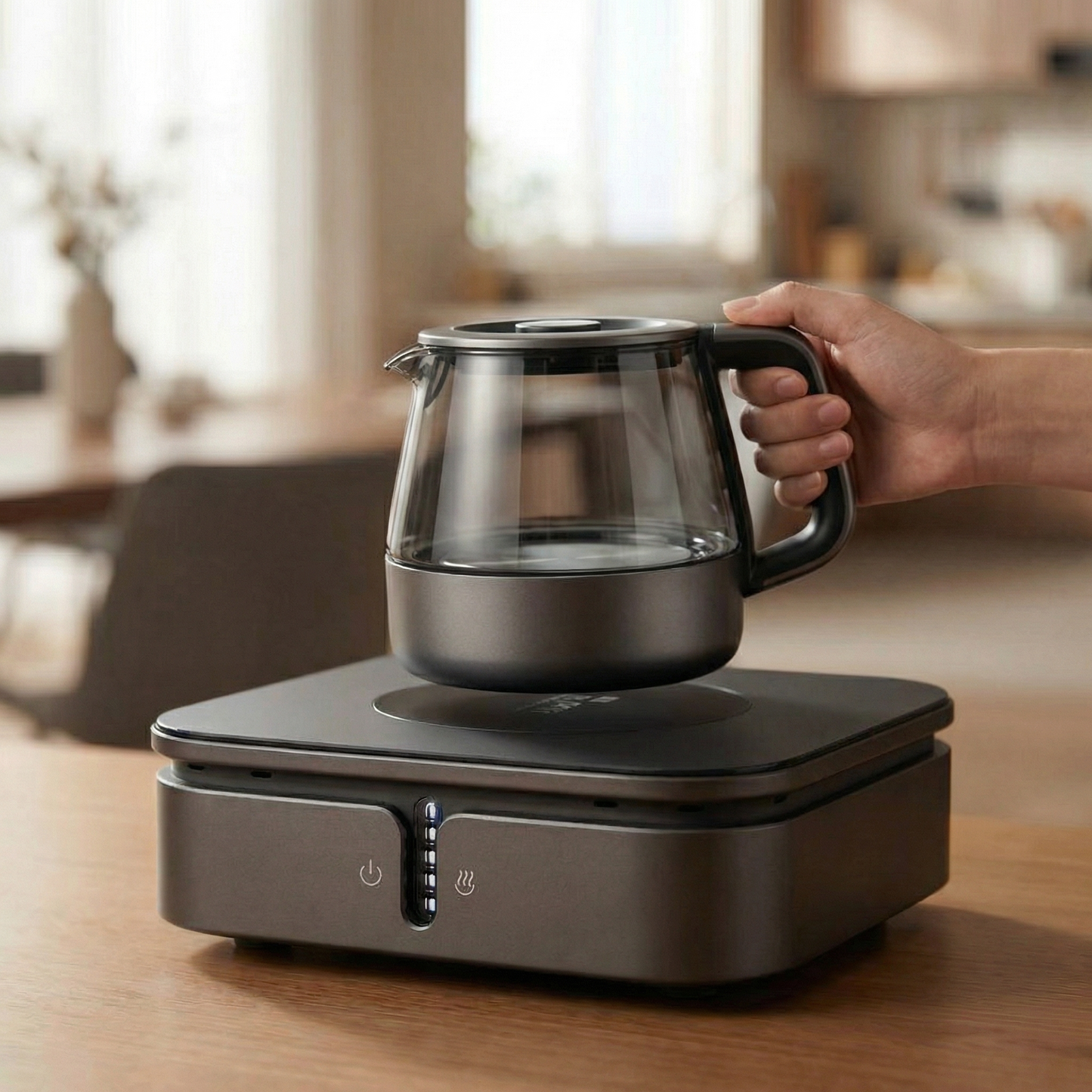 Electric Hot Plate for Cooking with Fast Heating & Touch Controls | Compact Design for Effortless Brewing