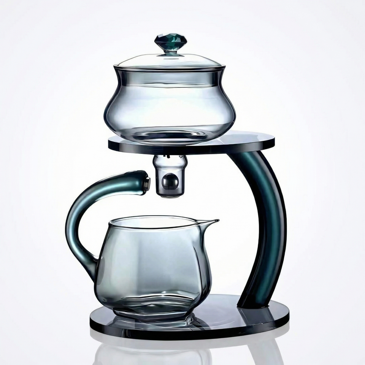 Elegant Glass Teapot with Magnetic Infuser | Health-Boosting Design for Enhanced Tea Experience