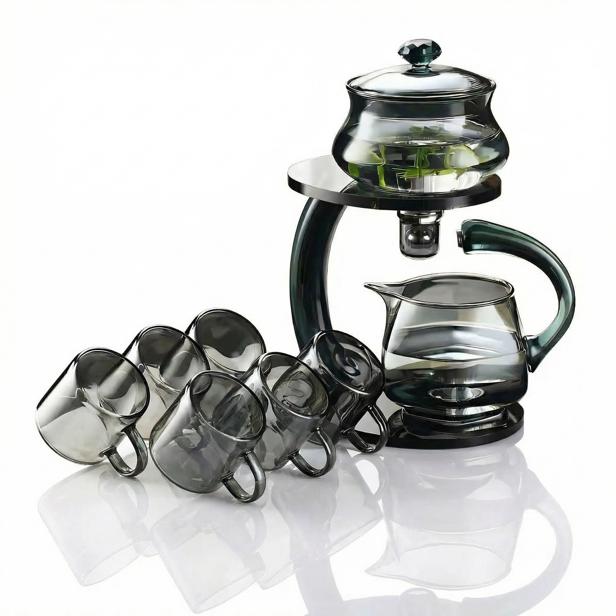 Elegant Glass Teapot with Magnetic Infuser | Health-Boosting Design for Enhanced Tea Experience