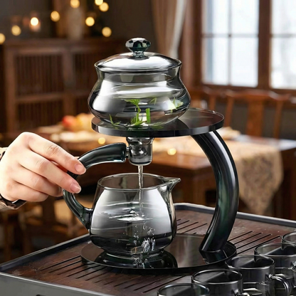 Elegant Glass Teapot with Magnetic Infuser | Health-Boosting Design for Enhanced Tea Experience