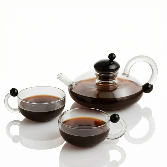 Elegant Filtration Teapot Set with Semi-Automatic System | 600ml Capacity for Pure Tea Enjoyment