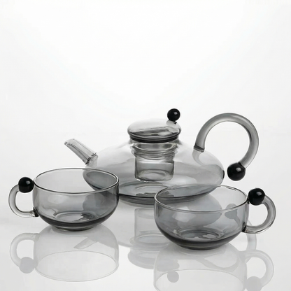 Elegant Filtration Teapot Set with Semi-Automatic System | 600ml Capacity for Pure Tea Enjoyment