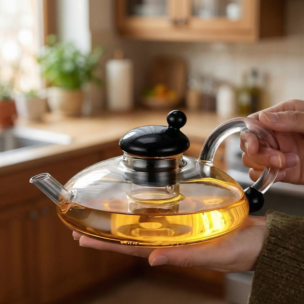 Elegant Filtration Teapot Set with Semi-Automatic System | 600ml Capacity for Pure Tea Enjoyment