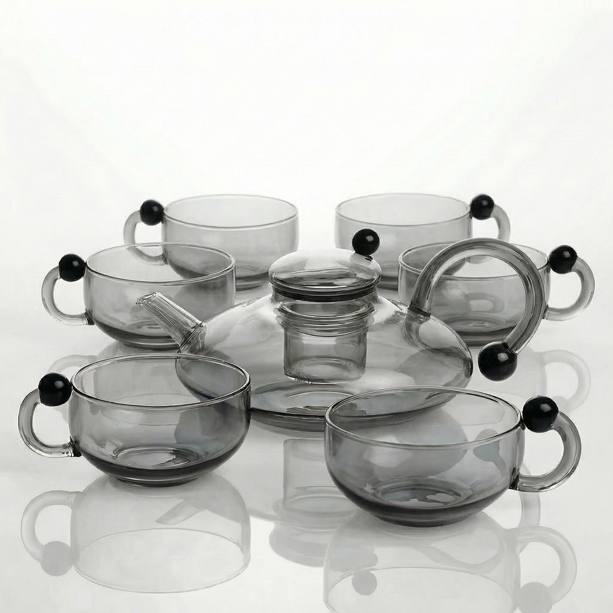 Elegant Filtration Teapot Set with Semi-Automatic System | 600ml Capacity for Pure Tea Enjoyment