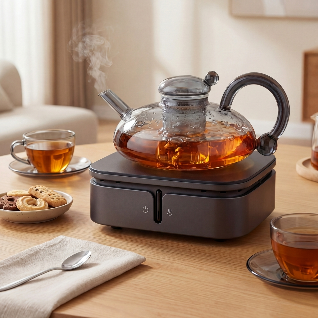 Elegant Filtration Teapot Set with Semi-Automatic System | 600ml Capacity for Pure Tea Enjoyment