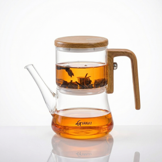 Borosilicate Glass Teapot with Infuser & Magnetic Filtration