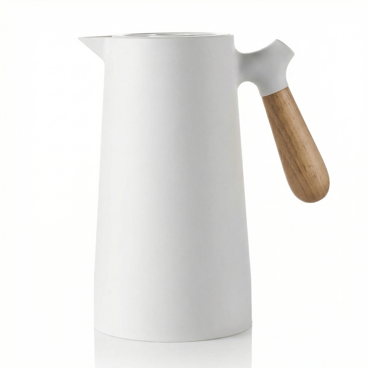 Elegant Insulated Glass Carafe with Wooden Handle for Optimal Temperature Control