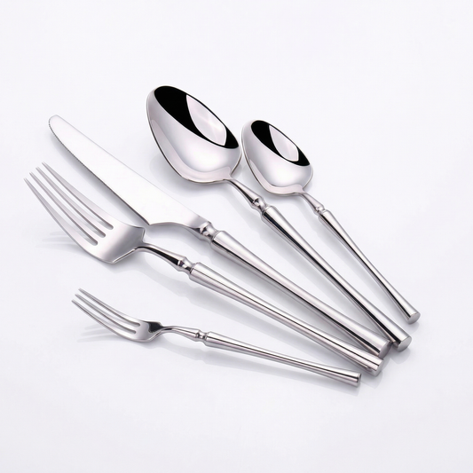 Elegant Cutlery Set | Stainless Steel with Glossy Finish | 30-Piece Dining Set for Timeless Meals