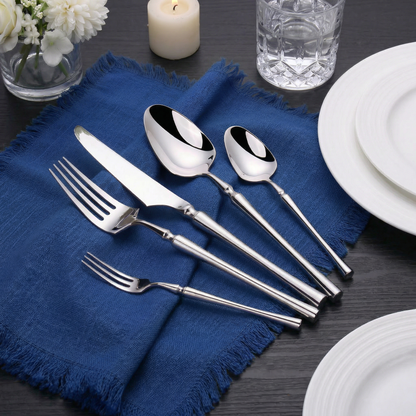 Elegant Cutlery Set | Stainless Steel with Glossy Finish | 30-Piece Dining Set for Timeless Meals