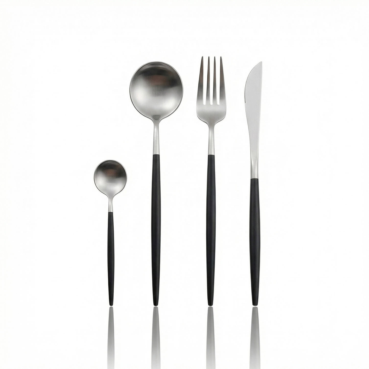 Elegant Cutlery Set | 24-Piece Stainless Steel with Gold & Silver Finish