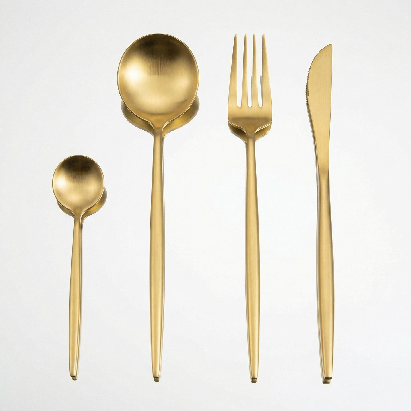 Elegant Cutlery Set | 24-Piece Stainless Steel with Gold & Silver Finish