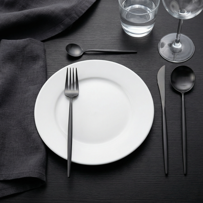 Elegant Cutlery Set | 24-Piece Stainless Steel with Gold & Silver Finish